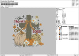 Pumpkincross Embroidery File 6 sizes