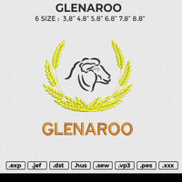 GLENAROO Embroidery File 6 size