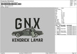 Car Gnx V2 Embroidery File 6 sizes