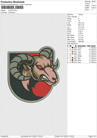 GOATS Embroidery File 6 size