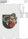 GOATS Embroidery File 6 size