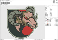 GOATS Embroidery File 6 size
