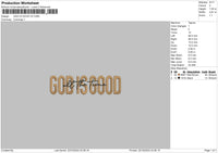 Godtext 2310 Embroidery File 6 sizes