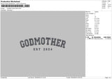 Mothertext 003 Embroidery File 6 sizes