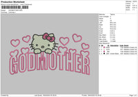 Godmother Embroidery File 6 sizes