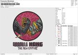 GODZILLA KONG Embroidery File 6 size
