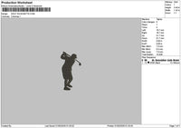 Golf0103 Embroidery File 6 sizes