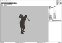 Golf0103 Embroidery File 6 sizes