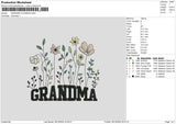 Grandmatext 2910 Embroidery File 6 Sizes