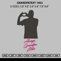 Grandpatext 1902 Embroidery File 6 sizes