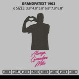 Grandpatext 1902 Embroidery File 6 sizes
