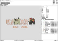 Granna Photoflat Embroidery File 6 sizes