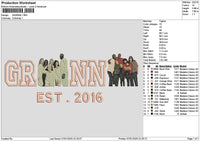 Granna Photoflat Embroidery File 6 sizes
