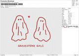 GRAVESTONE GALS Embroidery File 6 size