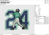 GRIFFEY Embroidery File 6 size