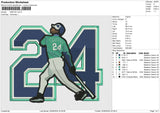 GRIFFEY Embroidery File 6 size