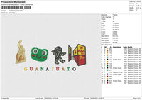 GUANAJUATO Embroidery File 6 sizes