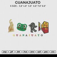 GUANAJUATO Embroidery File 6 sizes