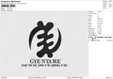 GYE Embroidery File 6 size