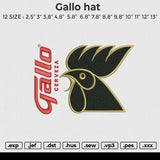 Gallo Embroidery File6 size