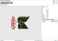 Gallo HAT Embroidery File 6 size