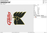 Gallo HAT Embroidery File 6 size