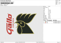 Gallo HAT Embroidery File 6 size