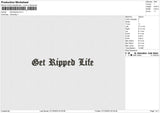 Get Ripped Embroidery File 6 size