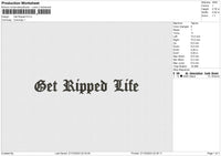 Get Ripped Embroidery File 6 size