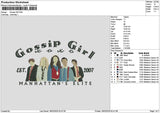 Gossiptext Embroidery File 6 sizes