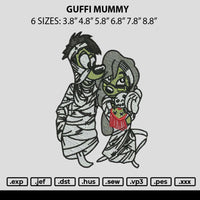 Guffi Mummy Embroidery File 6 sizes