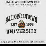 HALLOWEENTOWN 1998 Embroidery File 6 size