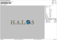 Halostext V2 Embroidery File 6 sizes