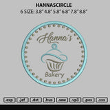 Hannascircle Embroidery File 6 sizes