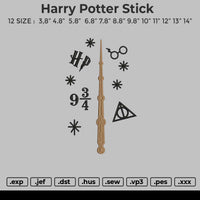 Harry Potter Stick Embroidery
