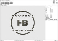 HB LOGO V2 Embroidery File 6 size