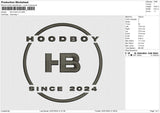 HB LOGO V2 Embroidery File 6 size