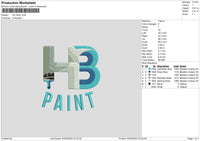 Paintbhtext Embroidery File 6 sizes