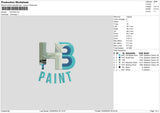 Paintbhtext Embroidery File 6 sizes