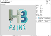 Paintbhtext Embroidery File 6 sizes