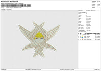 HEAD WINGS SERAFIM Embroidery File 6 size