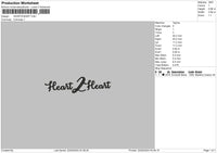 Heart Text V1 Embroidery File 6 sizes