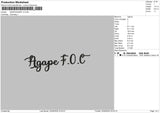 Heart Text V2 Embroidery File 6 sizes