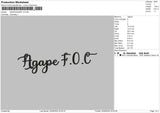 Heart Text V2 Embroidery File 6 sizes