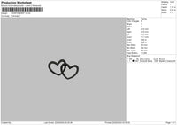 Heart text V3 Embroidery File 6 sizes