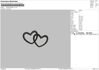 Heart text V3 Embroidery File 6 sizes