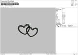 Heart text V3 Embroidery File 6 sizes