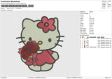 HELLO KITTY  1102 Embroidery File 6 size