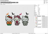 HELLO KITTY HALLOWEEN v9 Embroidery File 6 size