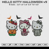 HELLO KITTY HALLOWEEN v9 Embroidery File 6 size